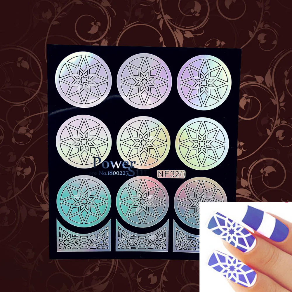 Наклейка для дизайна ногтей с цветочным рисунком|art gustav|stencil materialstencil cleaner |