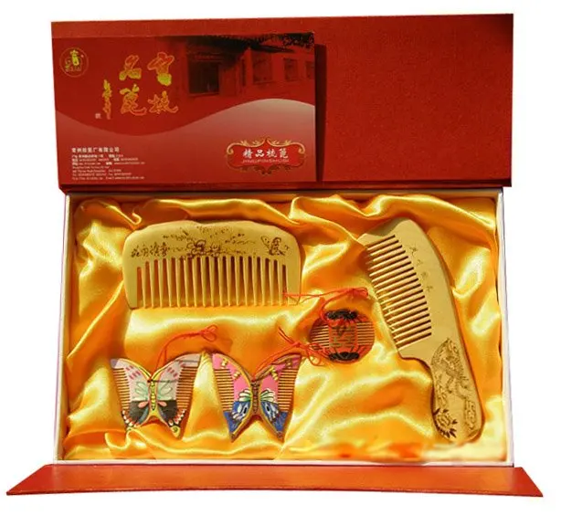 Sale Salable!guaranteed 100% Handcrafted With Chinese Charm Set 5 Boxwood Comb Handwork Totally Wedding Gift-hq Lh 5jt