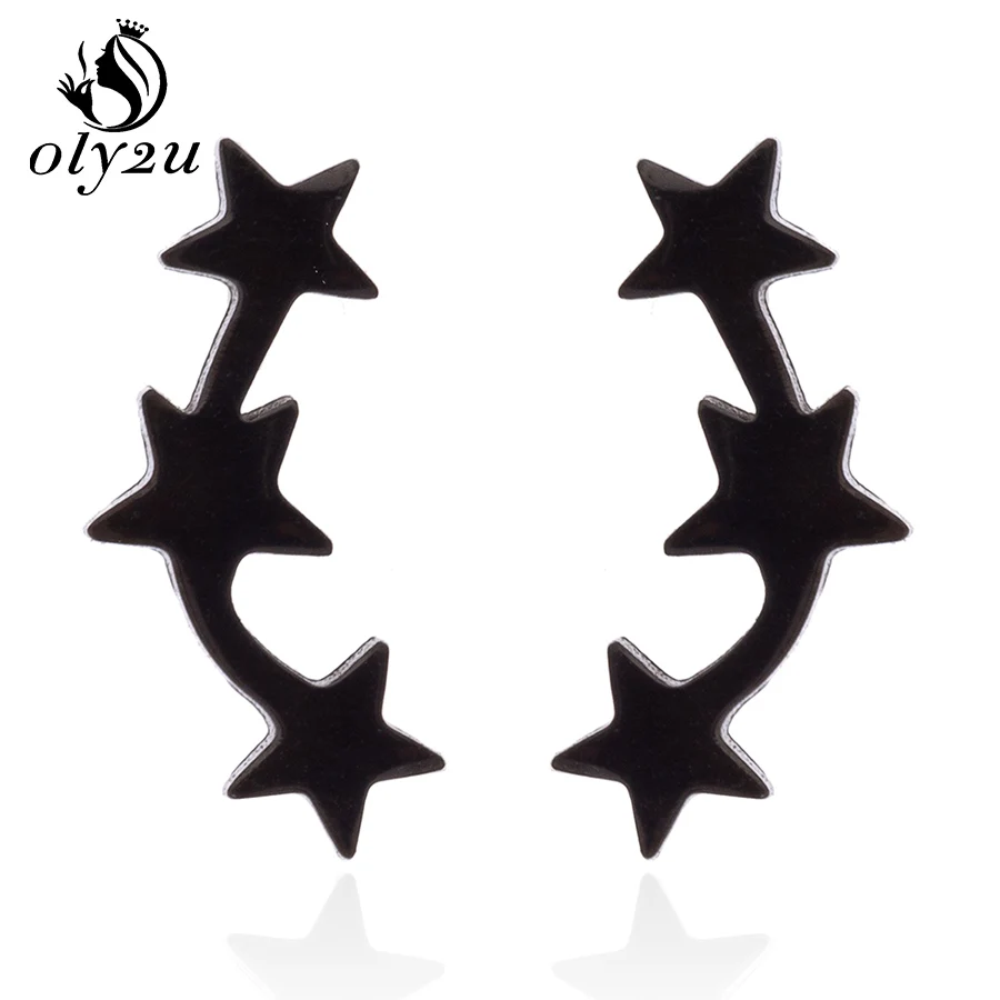 Oly2u крошечные серьги-гвоздики для женщин нержавеющая сталь милая маленькая