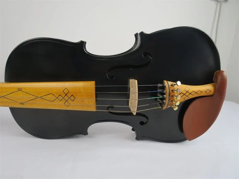 Хороший черный цвет 5 струн электрическая скрипка и акустическая 4/4|acoustic violin|electric