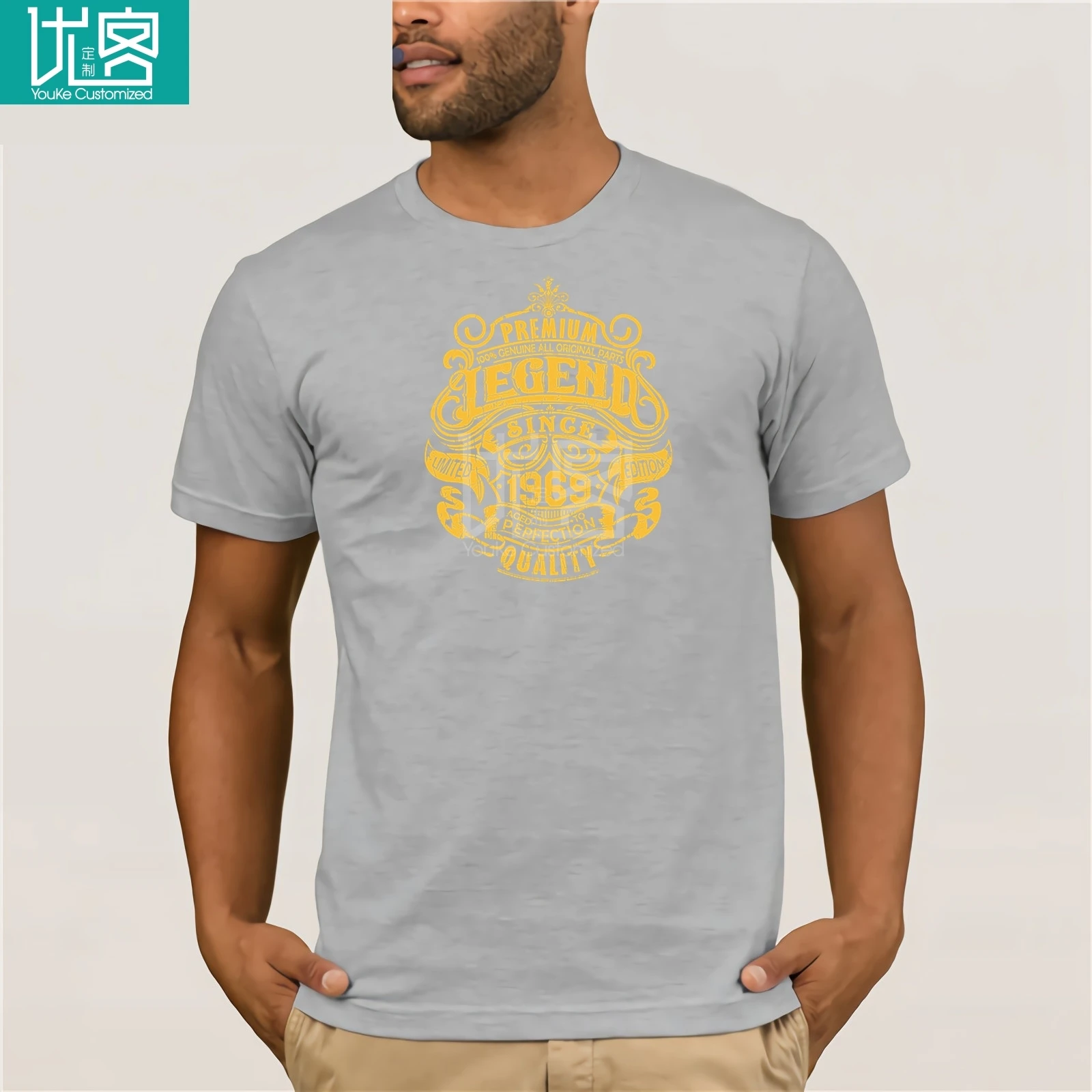 Летняя Хлопковая мужская футболка с круглым вырезом изображением забавной