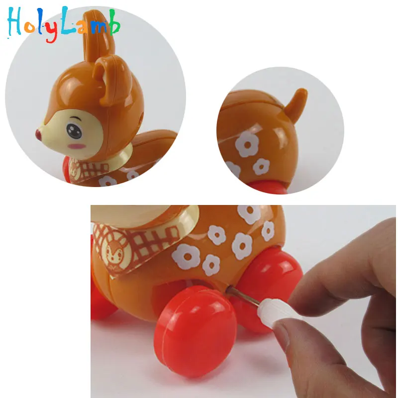 1 шт. забавного яркого заводные игрушки игрушка для малышей с рисунком оленя бега