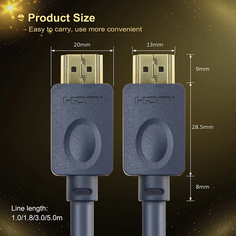 Кабель Cabletime 2,0 HDMI 4K 60Hz ультра скоростной Кабель HDMI CL3 для Xiaomi, Sumsumg, sony Проектор переключатель PS4 1-5 м N113