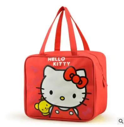 red kitty bear Розовый hello kitty My Malody, для девочек, с хлопковой изоляцией, сумка для обеда для детей, школьная женская сумка для обеда, сумки для пикника, сумка для еды - Цвет: red kitty bear