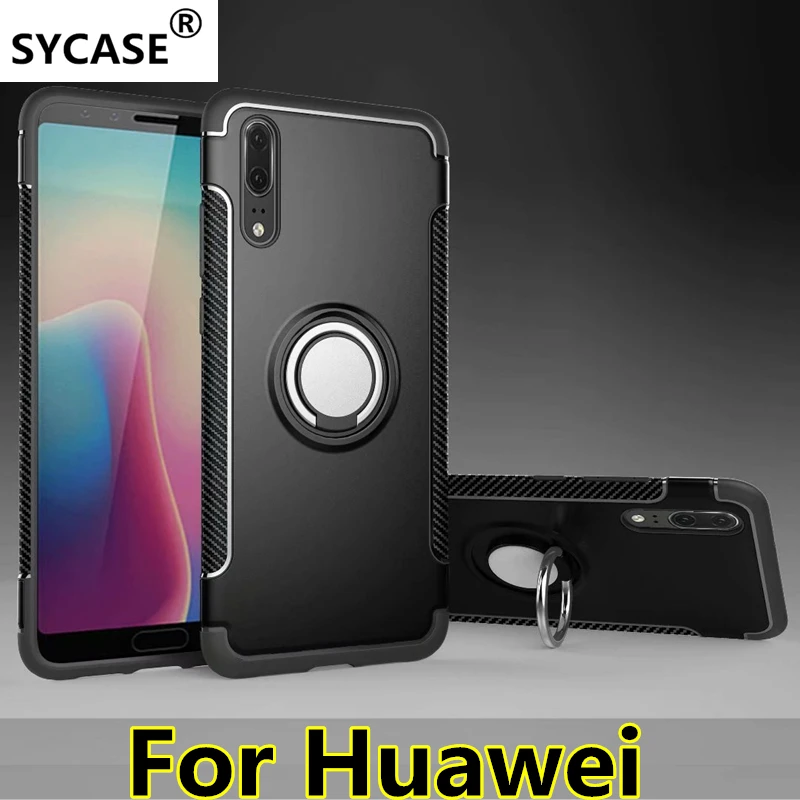 SYCASE для Huawei P9 Plus P10 Lite плюс P20 P20pro Гибридный Силиконовый PC прочная Броня с