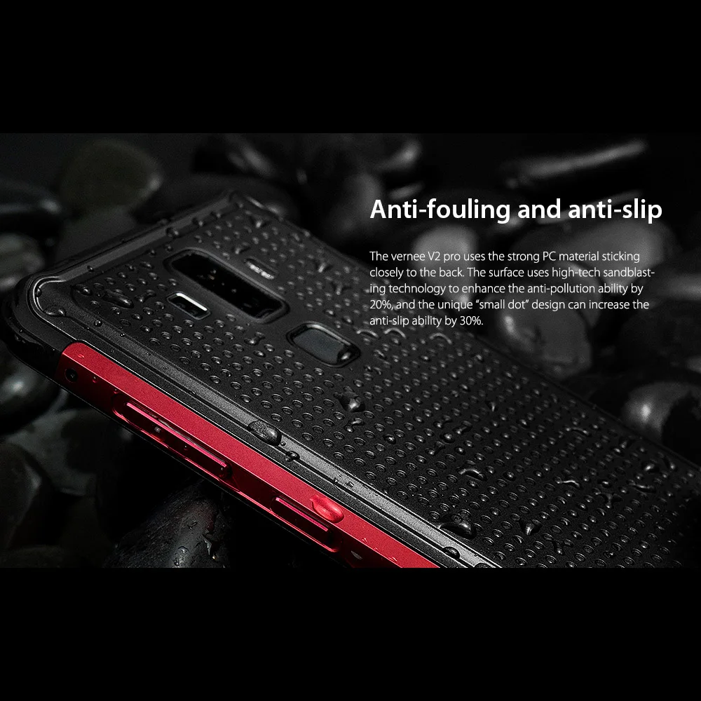 Vernee V2 Pro 4G мобильный телефон IP68 Водонепроницаемый FHD+ 2160*1080p Face ID 6 ГБ+ 64 ГБ 21 Мп+ 5 Мп 13 МП+ 5 МП 4 камеры 6200 мАч прочный телефон