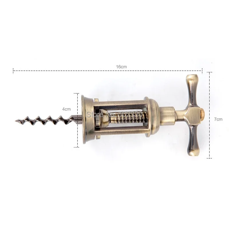 Beste 50 Stks Retro Rode Wijn Flesopener Zinklegering Corkscrew Cork Puller Remover Champagne Opener Antiek Brons