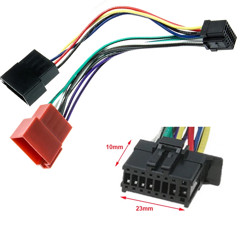 Жгут проводов ISO радио адаптер для Pioneer FH-X575UI FH-X775BT DEH-X8750BT DEH-X8700DAB MVH-X175UI DEH-X1750 DEH-X2750UI