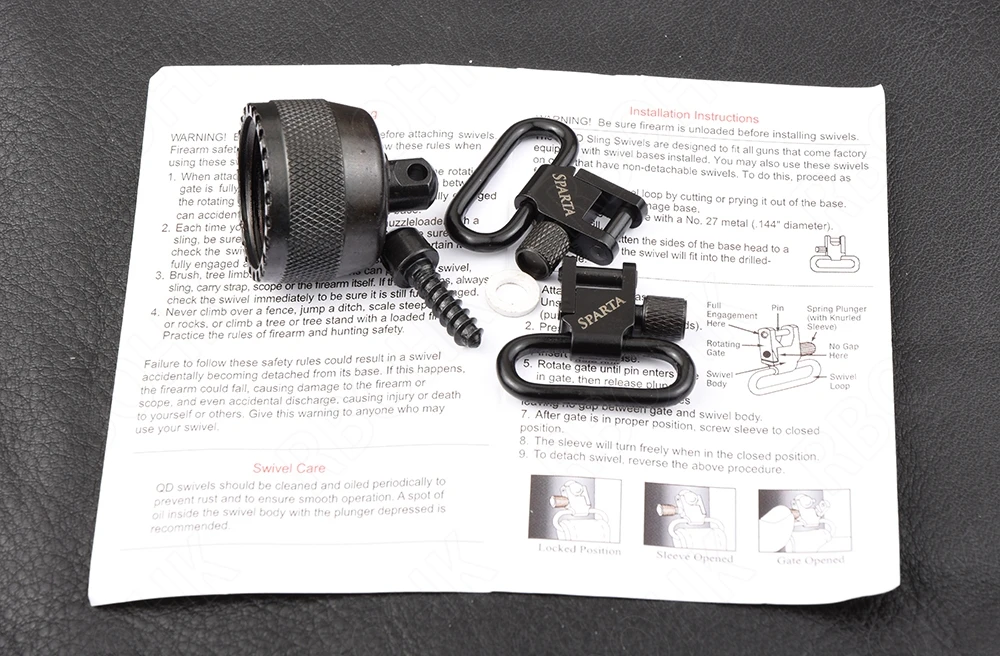 Спарта стрельба пистолет слинг сталь производство Вертлюги подходят винчестера