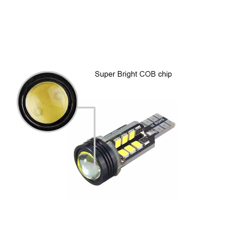 BOAOSI 2 шт. T15 led 24 SMD лампы W16W красный автомобиль со светодиодным индикатором