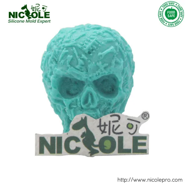 Силиконовая форма для мыла в форме черепа глина рукоделия шоколада|chocolate mould|skull