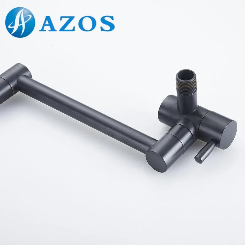 Single Handle Cold Folding Swing Pot Filler Articulating Basin Tap Oil Rubber Bronze Wall Mount Kitchen Faucet DLCF026C | Обустройство