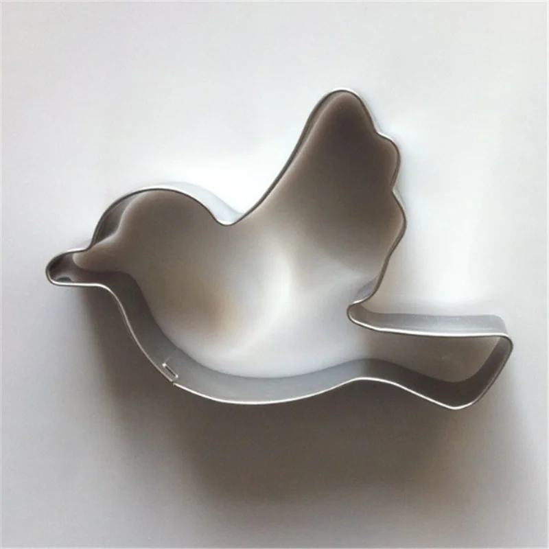 1 piece 3d cute kitchen supplies bird shape stainless steel cookie cutter mold biscuit accessories cake decorating tools | Дом и сад