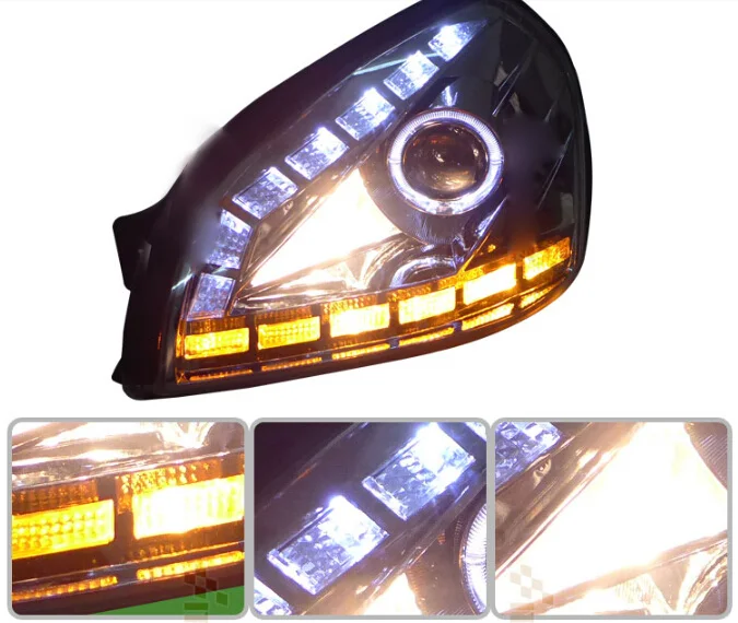 HID, 2005~ 2009, автомобильный Стайлинг, Tucson фара, Solaris, accent, Elantra, Genesis, i10, i20, santa fe, lantra; Tucson фара