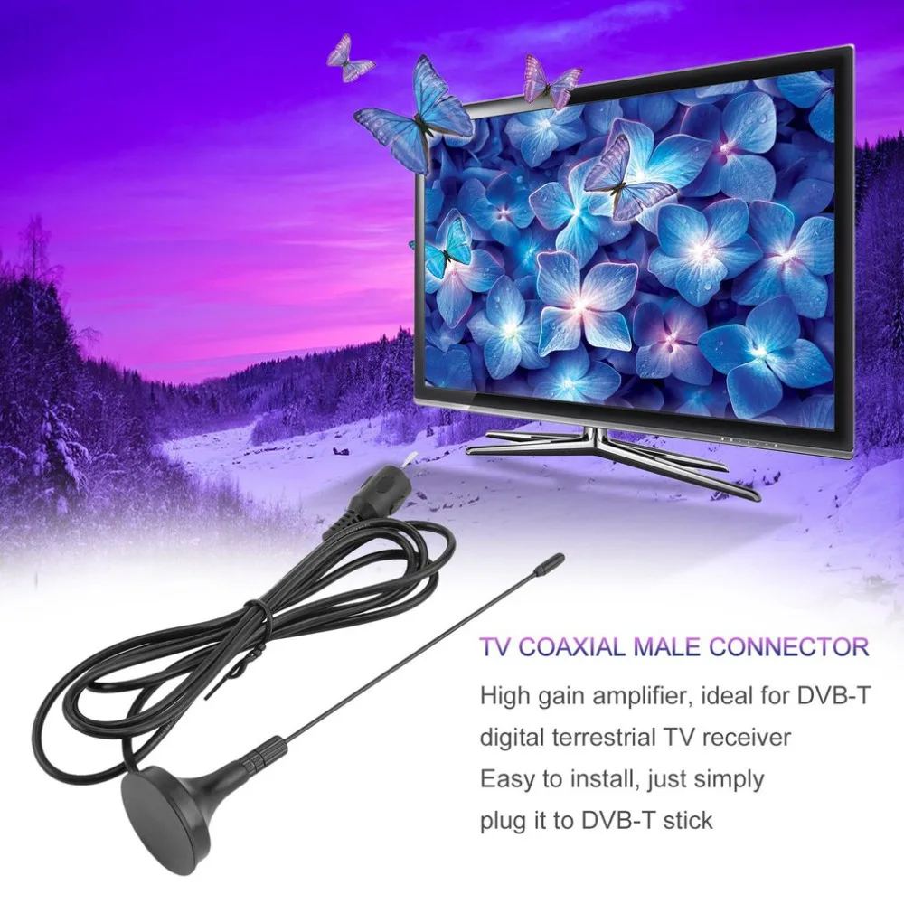Antena цифра HD ТВ приемники 5dBi цифровой DVB T Бесплатная Просмотр антенна с высоким