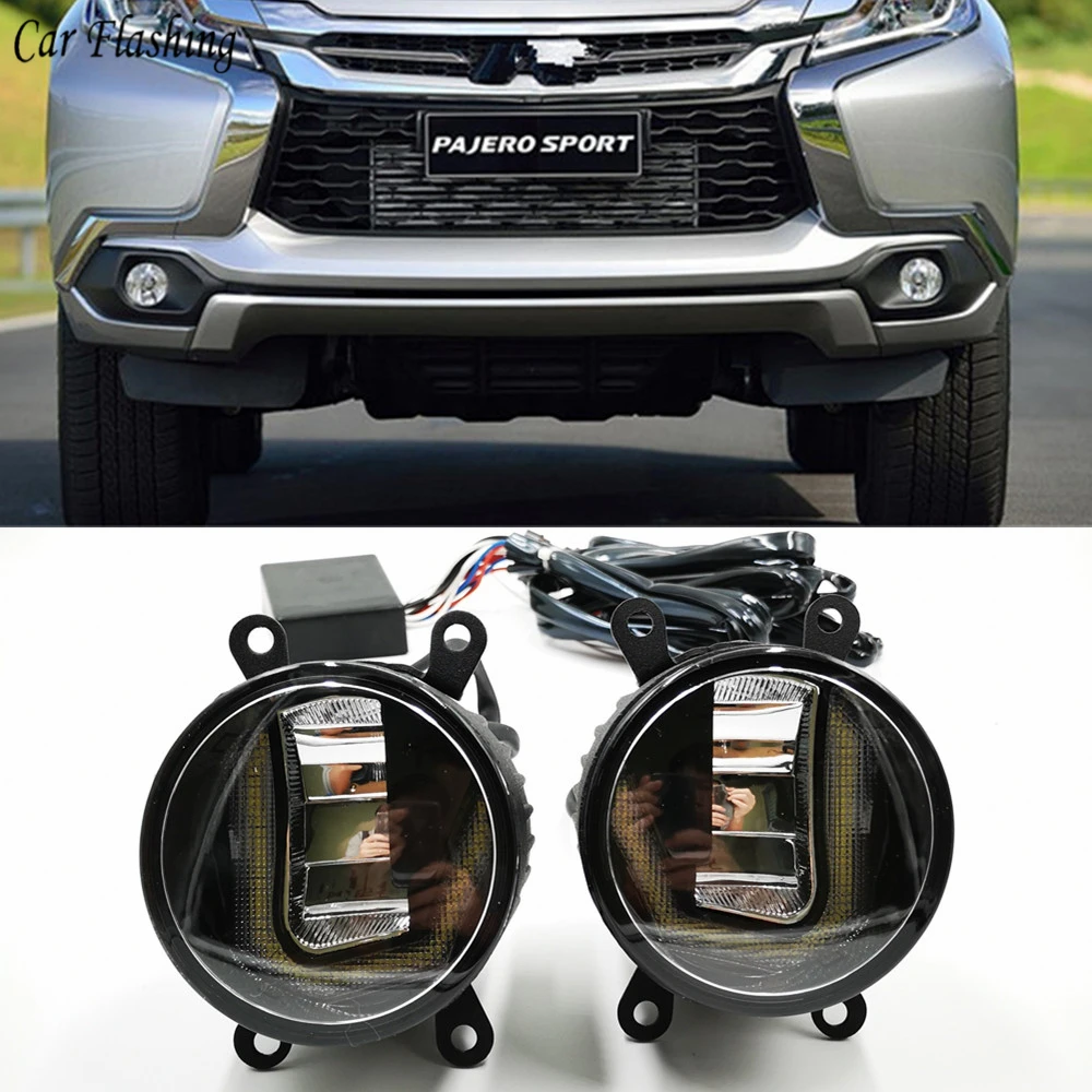3 в 1 функции для Mitsubishi Montero Sport 2013 2018 DRL Дневной светильник проектор