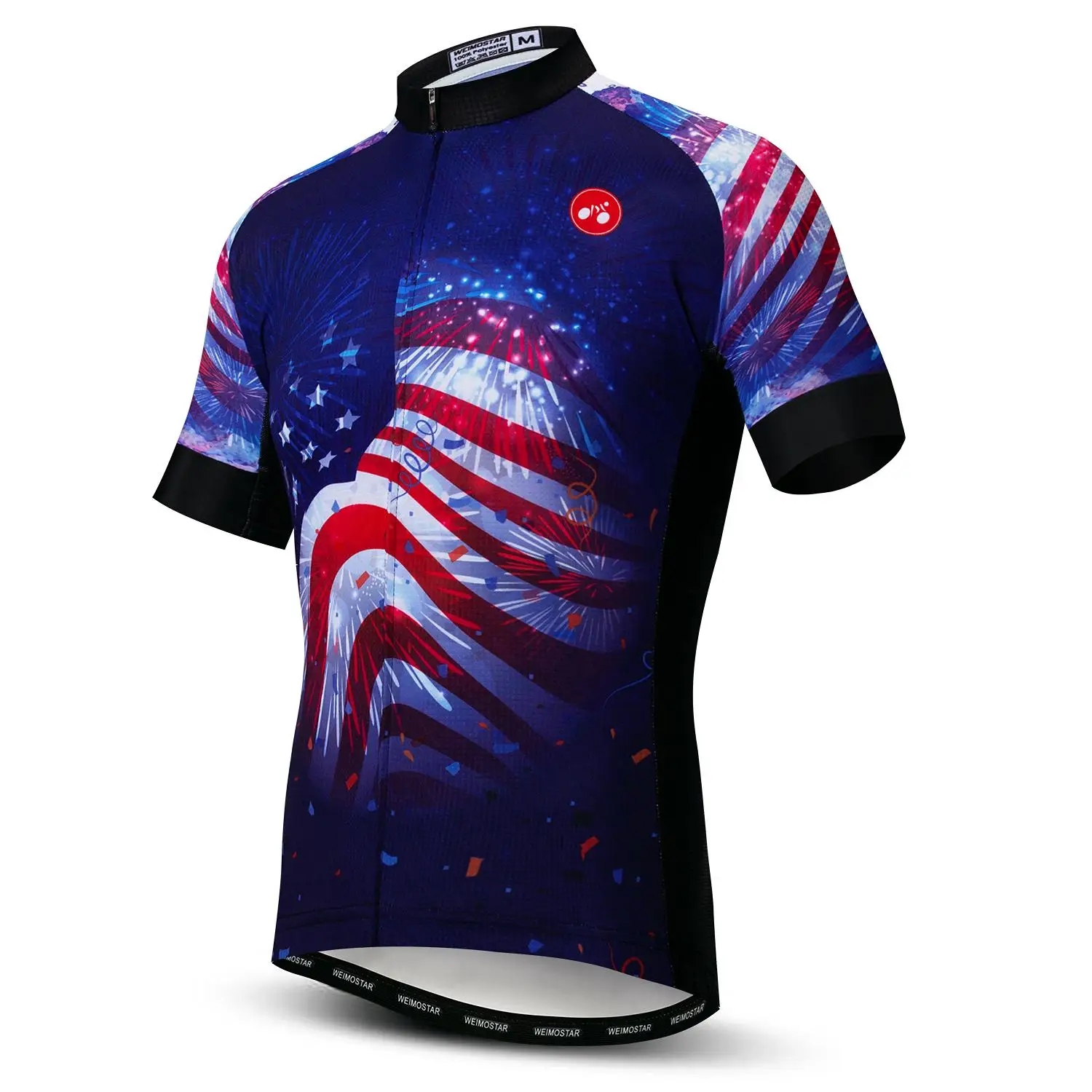 США Велоспорт Джерси рубашка Топы для мужчин лето короткий рукав MTB езда на