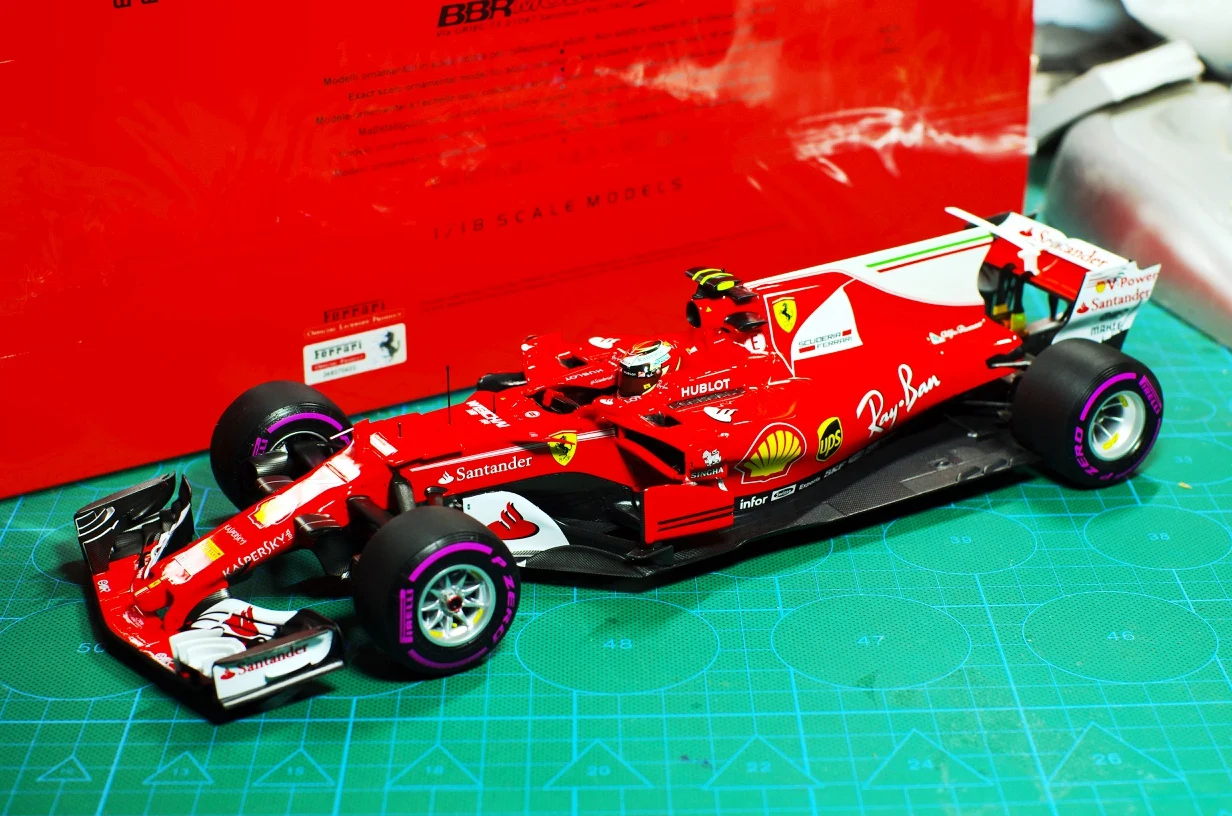 

Металлическая коллекция BBR, модель 1/18 для Ferrari 2017, австралийская станция KIMI Raikkonen F1, гоночная модель Формулы 1