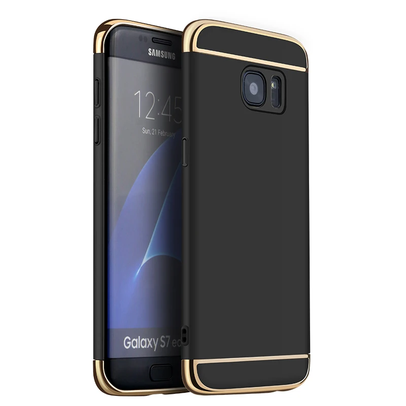 For Samsung S7 S6 Edge Case Back Galaxy J5 J7 A3 A5 A7 2016 2017 Bumper PC Hard Cover |