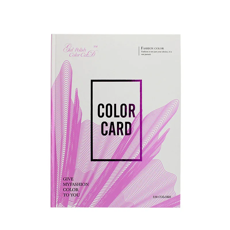 Purple book120Colors TP Pro, 120 цветов, наборы для нейл-арта, дисплей, цветная книга, диаграмма, для салона, акриловый Гель-лак, наконечники, дисплей, карта, 240 шт, накладные ногти, формы - Цвет: Purple book120Colors