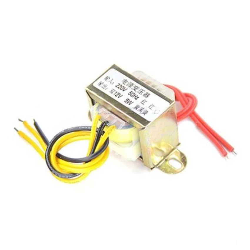 

5W*12V power transformer double input 220V 50Hz/ dual output 12V