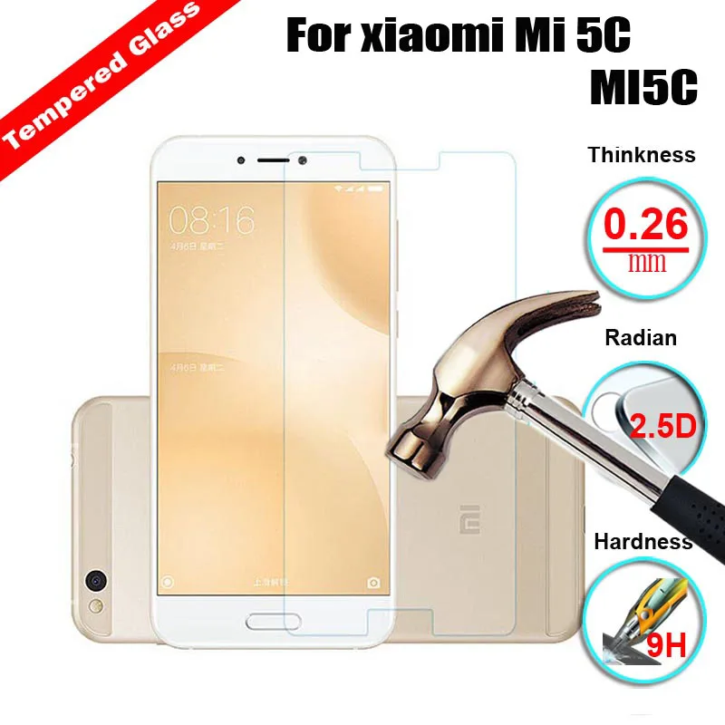 Протектор экрана из закаленного стекла 9H 2.5D для xiaomi Mi 5C MI5C прочная