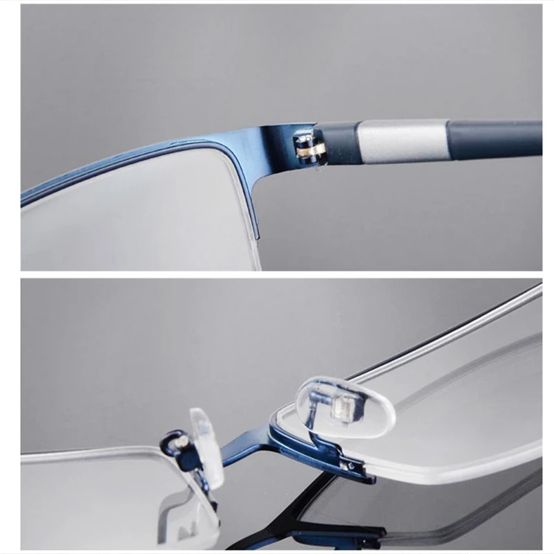 Оправа для очков из чистого титана мужские полуочки очки близорукости