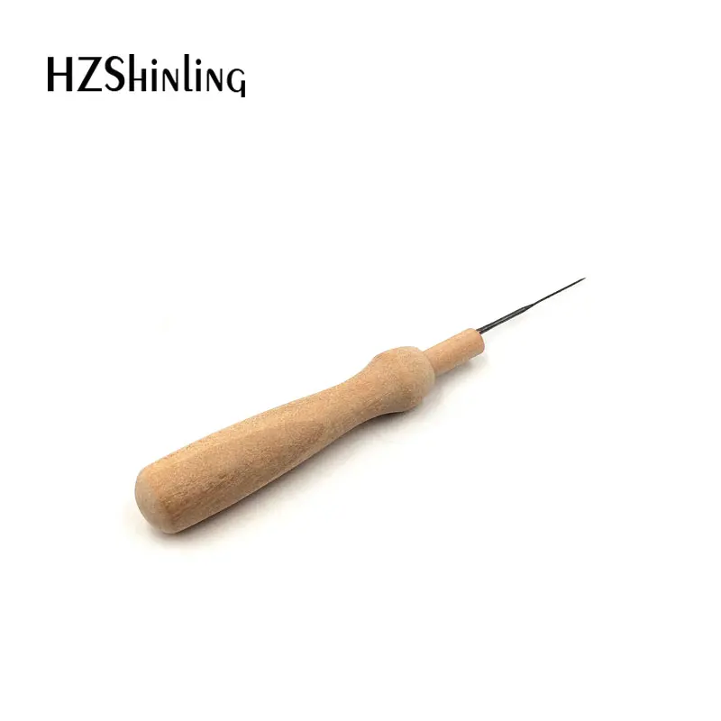 

Felt DIY Wooden Handle Practical Felting Needles Sewing Tools Stitch Weaving Crochet Pin Wooden Handle Middle Needles