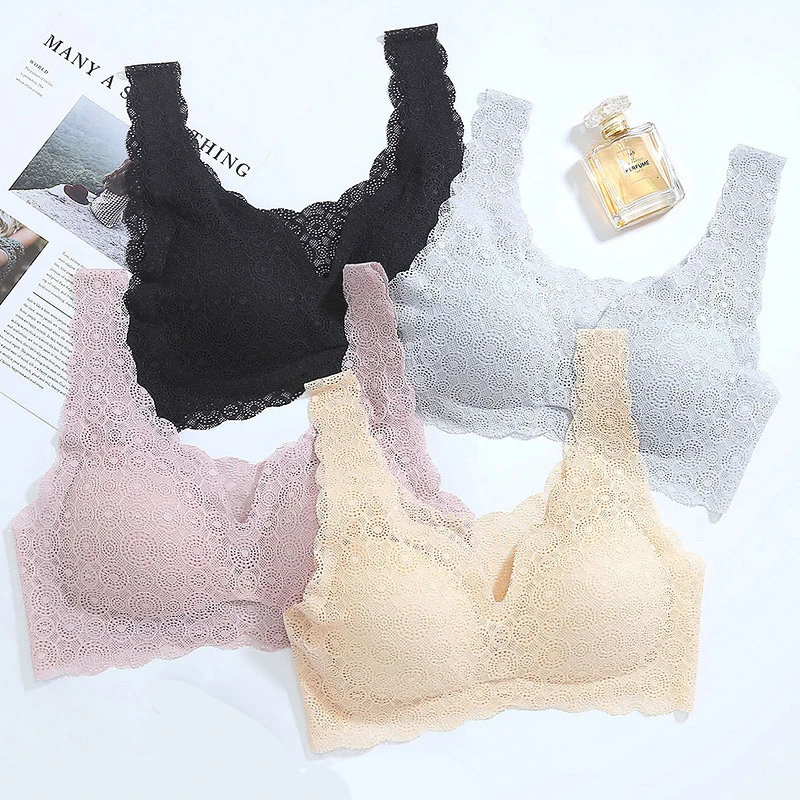 Японское кружевное сексуальное женское нижнее белье бесшовный жилет спортивный