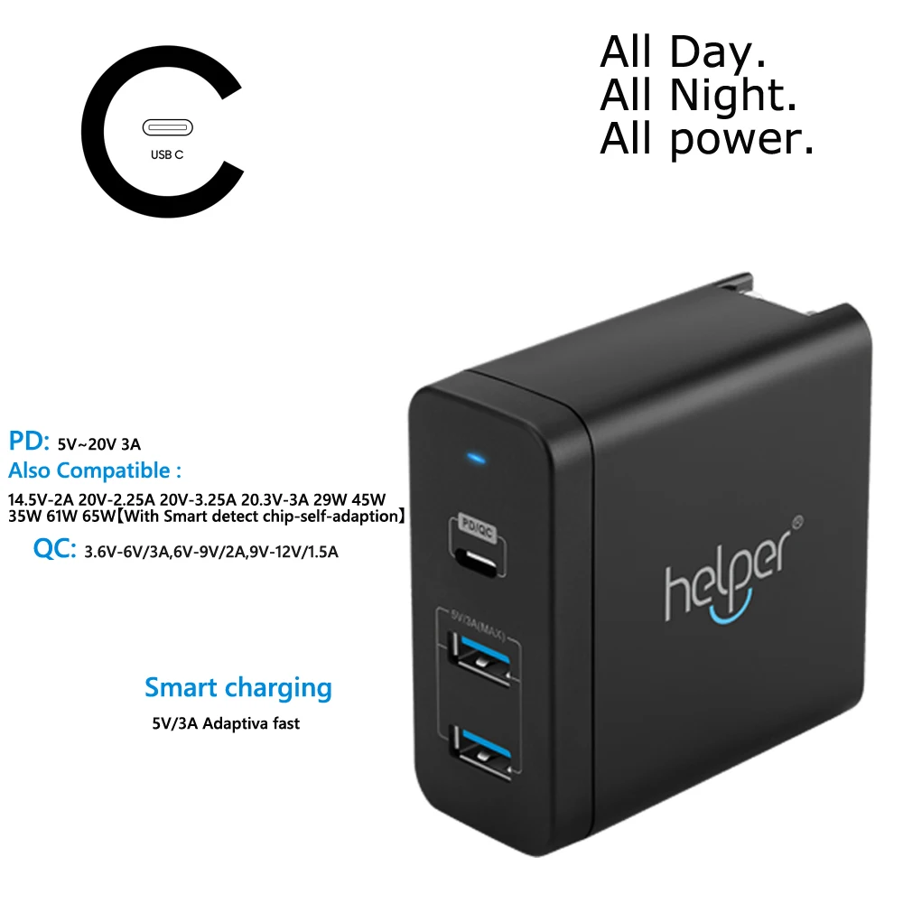 Быстрое зарядное устройство Type C PD QC 3 порта для Nintendo Switch IPAD Pro XiaoMi Air 13 USB C|pro charger|usb-c