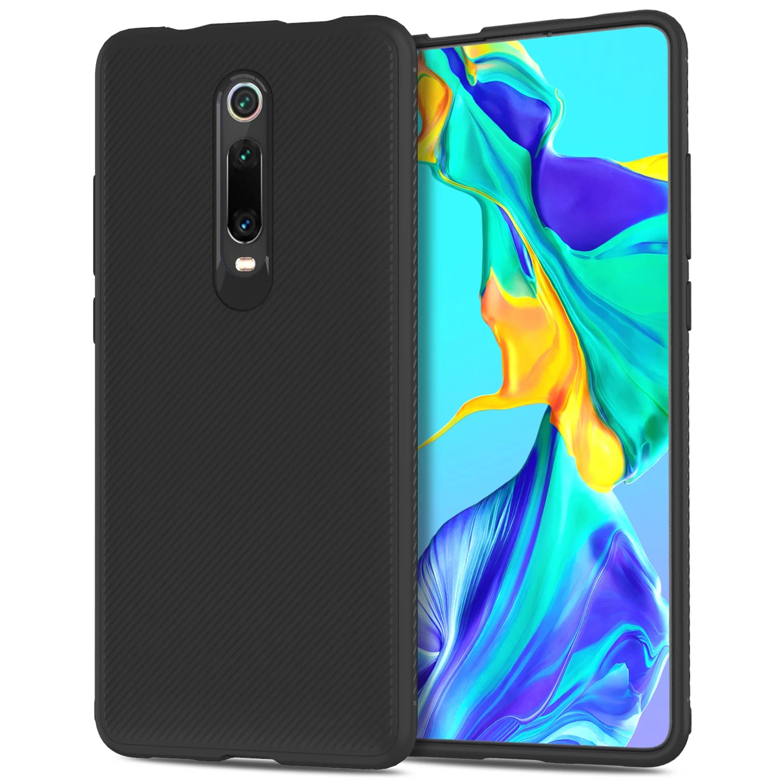 Чехол для Xiaomi mi 9T красный Redmi K20 чехол mi 9T Pro Чехол lenuo Текстура ТПУ мягкий силиконовый защитный чехол для телефона красный Redmi K20 Pro - Цвет: Black