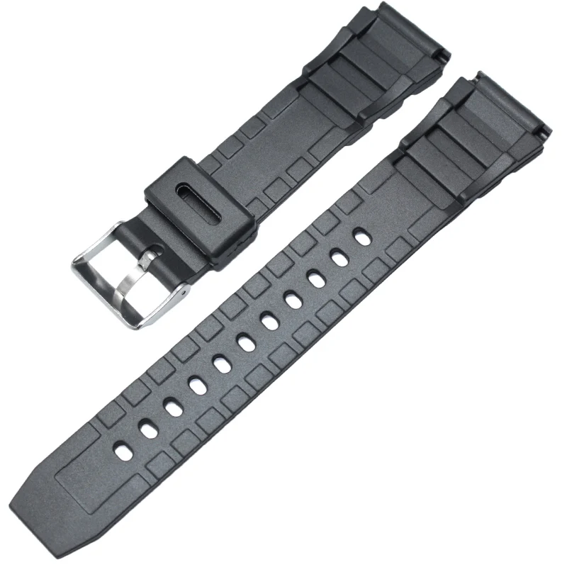 18mm 20mm 22mm Watchband Black Rubber Sport Wrist Men Silicone Military Diving Watch Strap Band For casio g-shock Accessories