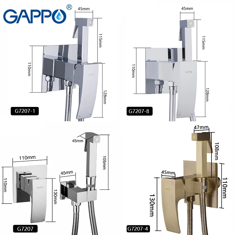 Смесители для биде GAPPO гигиенический кран душа туалета мусульманского анальная