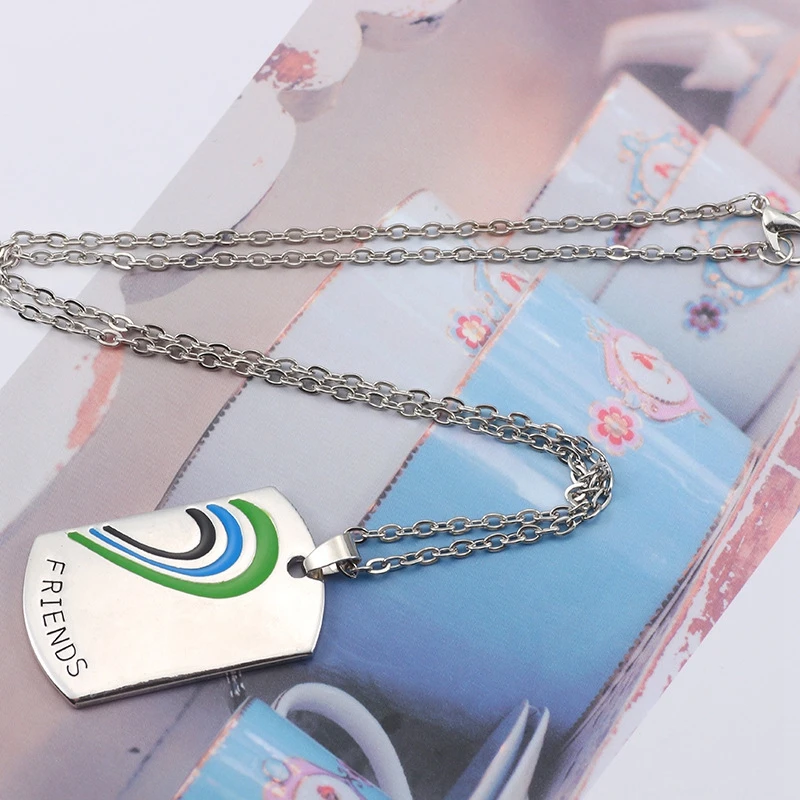 1 комплект (2 шт.) модное ожерелье-чокер из сплава с подвеской лучшие друзья для