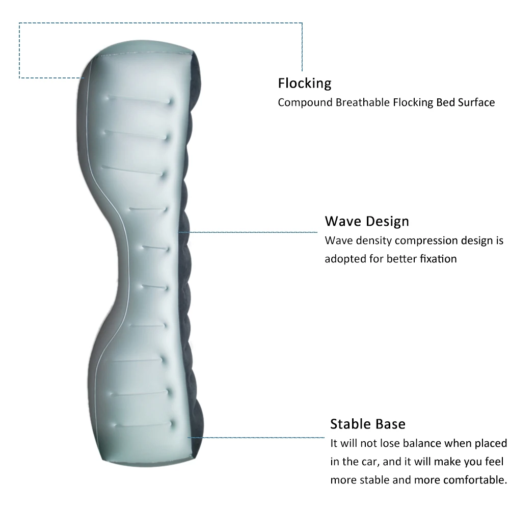 Автомобильный воздушный матрас надувной для заднего сиденья автомобиля