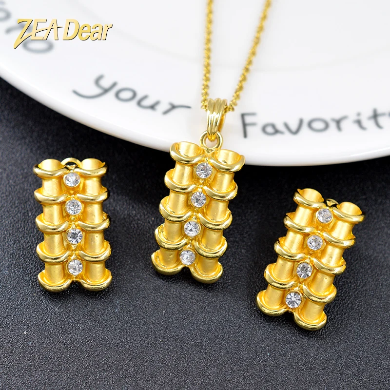 

Diana baby Jewelry Hot Selling Jewelry Set Women Earrings Necklace Pendant Jewelry Findings For Anniversary Square Jewelry Set