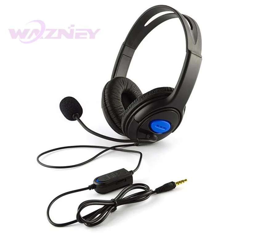 Проводные Игровые наушники с микрофоном стерео супер бас для Sony PS4 PlayStation 4