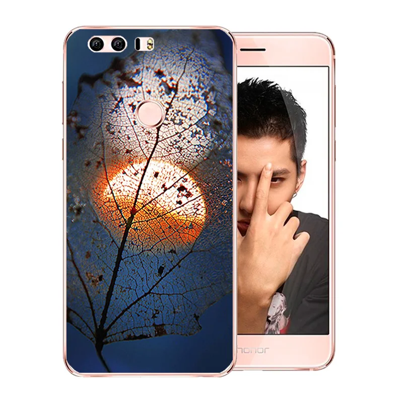 for Huawei Honor 8 Shell 5.2 inch Clear Soft TPU Phone Case Silicone Back Cover Night Sky Pattern Bag |
