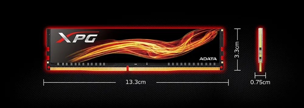 ADATA XPG пламя DDR4 8 Гб 2400 МГц CL16 PC4-19200 U-DIMM один пакет памяти ПК настольный ОЗУ(ax4u240038g16-s BF