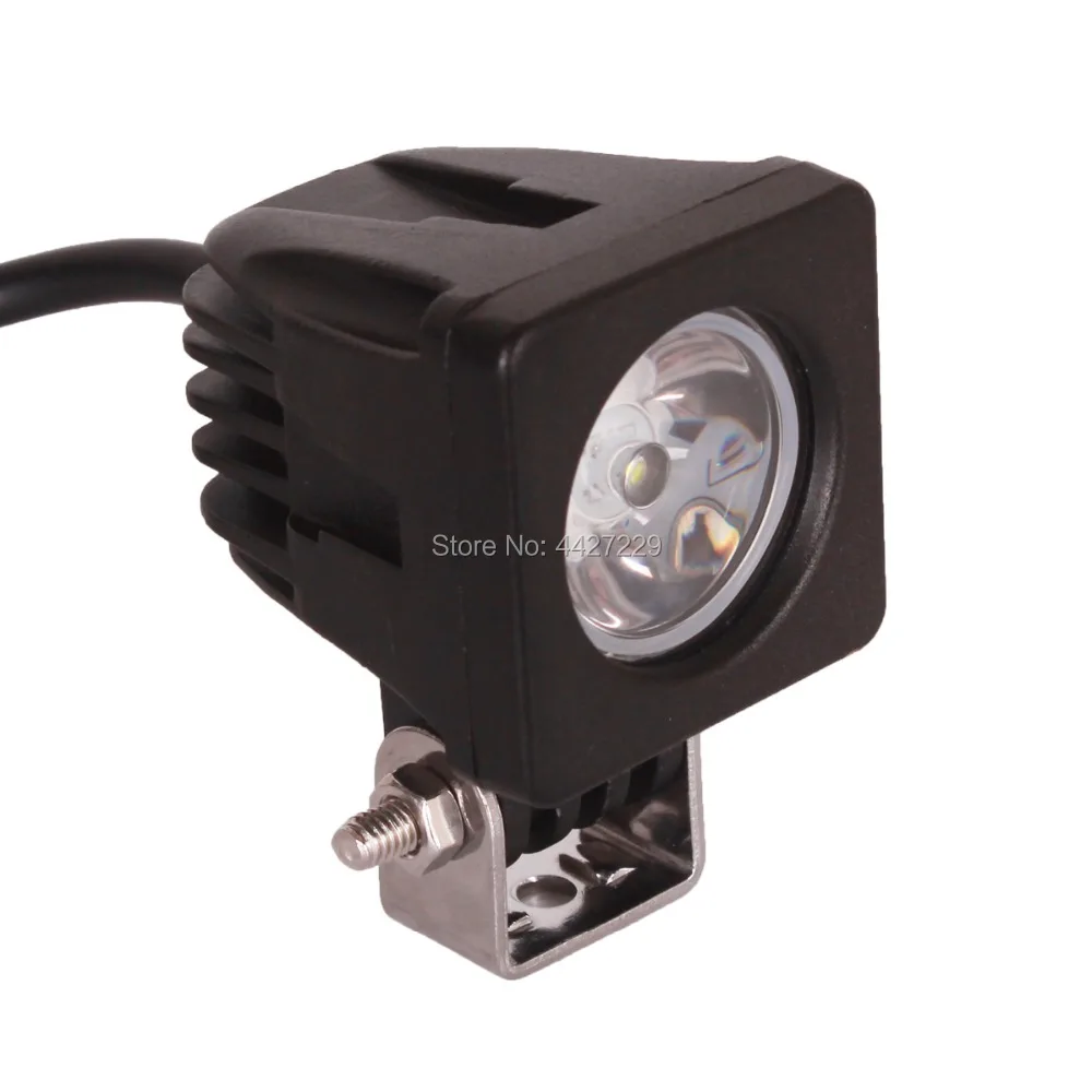 1PC Hot Sale 10W led work light bar 12V motorcycle lights lamp Square Spot Flood tractor offroad for trucks | Автомобили и