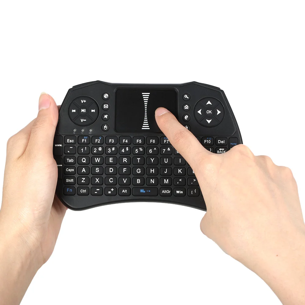 Беспроводная клавиатура с подсветкой Air Mouse 2 4 ГГц портативная игровая тачпадом