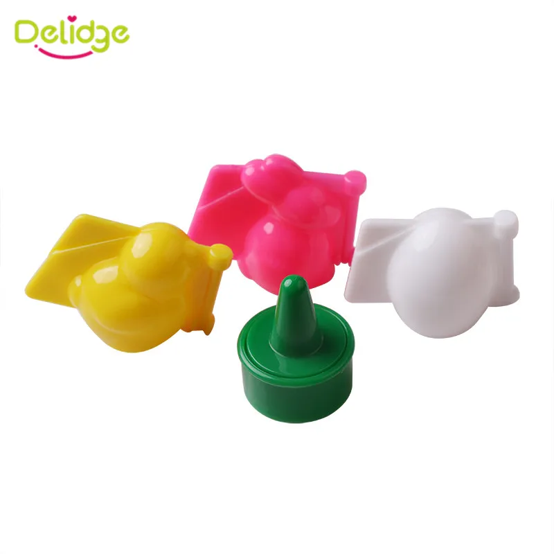 Delidge 4 шт./компл. Пластиковая форма для помадки в виде животных 3D резак печенья