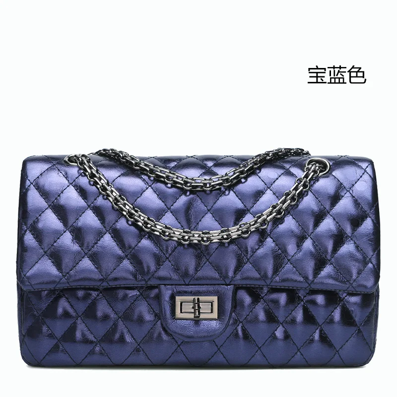 2017 Известный Бренд Genuin Кожаная Сумка Женщина Классический Lingge Цепи Женская