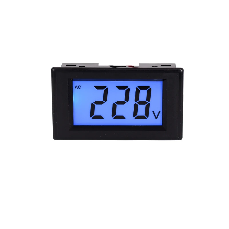 D85 измеритель напряжения переменного тока цифровой LCDdisplay AC110V220V380V450V трехфазный однофазный вольт инструмент 2 провода DIY