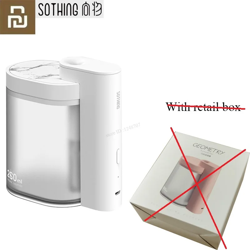 White No retail box Xiaomi Youpin настольный домашний увлажнитель воздуха 260 мл переносной тихий настольный мини офисный очиститель для лица с кондиционированием воздуха - Цвет: White No retail box