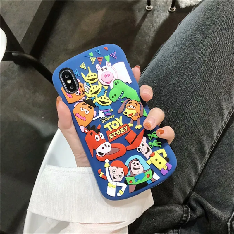 Q UNCLE 3D мультяшный силиконовый чехол для телефона iPhone 7 креативный Мягкий Apple XR XS MAX