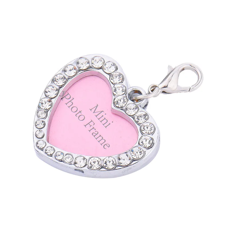 Металлическая фотография в форме сердца|dog id|pet namepets dogs id |