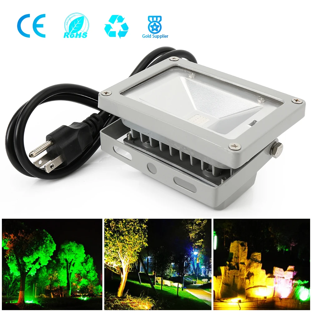 Светодиодный прожектор 10 Вт Холодный/теплый/красный/зеленый/синий/RGB отражатель