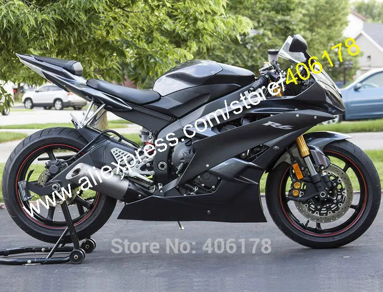 Дешевый полностью черный корпус мотоцикла для Yamaha YZF R6 2006 2007 YZFR6 06 07 комплект