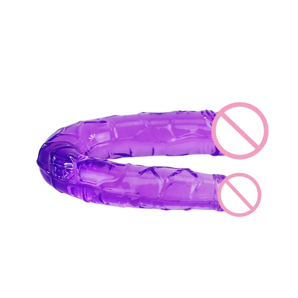 2016 реалистичный двухсторонний фаллоимитатор большой мягкий гибкий пенис с двумя